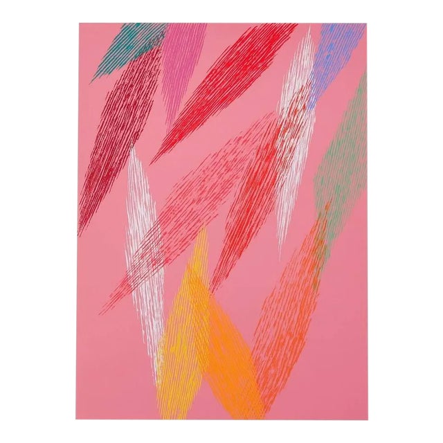 Piero Dorazio, "Pink Abstract", Screenprint For Sale