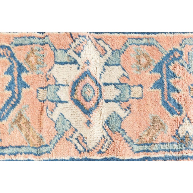 Authentic 19th Century Persian Sultanabad Handmade Wool Rug For Sale - Image 10 of 11
