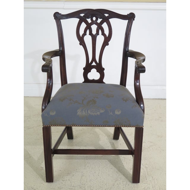 21st Century Stickley Colonial Williamsburg Mahogany Chippendale Arm