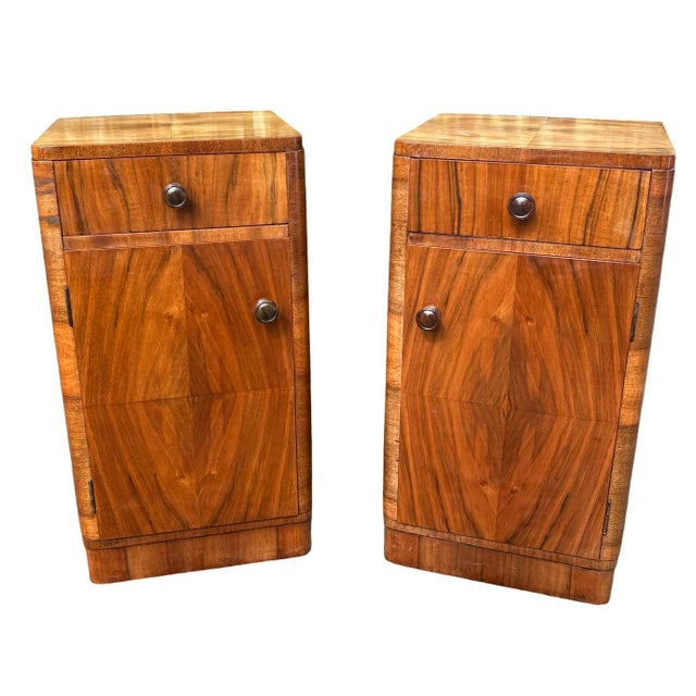 Art Deco Bedside Cabinets, 1930s, Set of 2 For Sale - Image 9 of 9