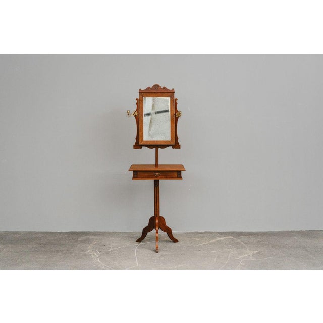 Item: Shaving mirror / Makeup mirror Period & Style: Gründerzeit (late 19th century) Transition to Art Nouveau, circa 1900...