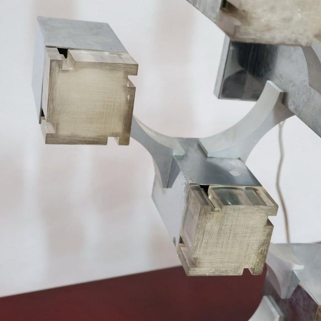 Cubic 13-Light Suspension Lamp from Sciolari, 1970s For Sale - Image 11 of 18