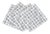 Bougie Diamonds Ice Cotton Sateen Cocktail Napkins, Set of 4 For Sale
