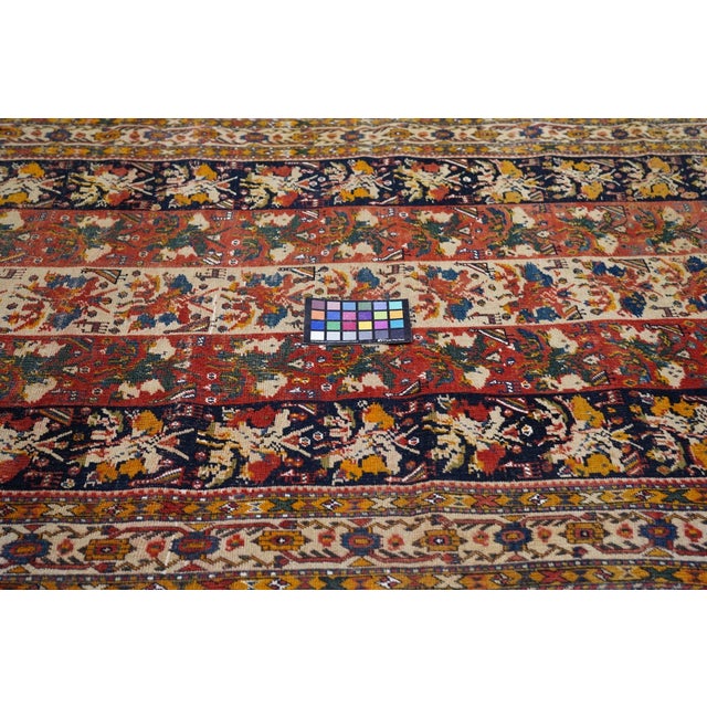Red Antique Qashqai Rug 3'7'' X 7'1'' For Sale - Image 8 of 10