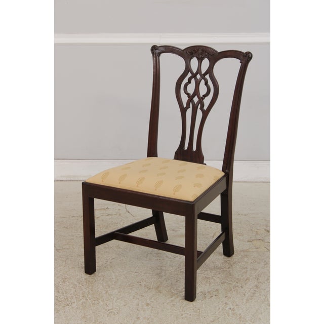 Stickley Set of 6 Stickley Mahogany Dining Chairs For Sale - Image 4 of 18