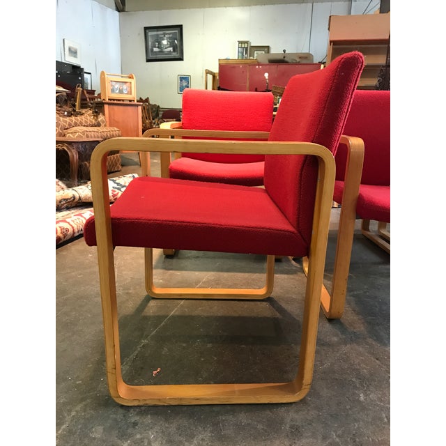 J. G. Furniture Red Laminate Dining Chairs Set of 6 Chairish