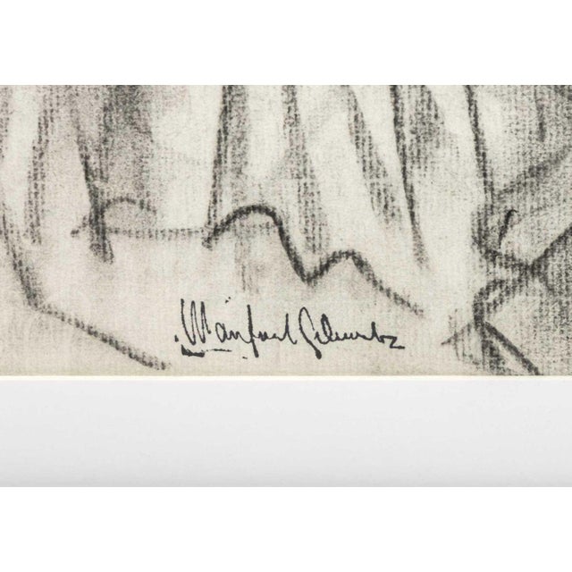 Manfred Schwartz Nude Woman Study Charcoal For Sale In New York - Image 6 of 7