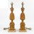 Tan Mid-Century Regency Style Carved & Cerused Pineapple Table Lamps Att. To Chapman, Pair For Sale - Image 8 of 9