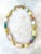 Mid-Century Modern Mixed Beaded Necklace, Turquoise, Yellow Jade, Amethyst. Designed by Matthew Izzo For Sale - Image 3 of 3