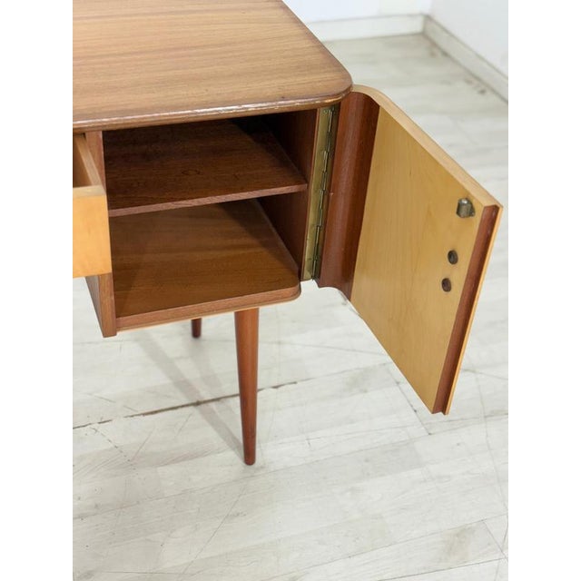 Vintage Desk in Birch, 1960s For Sale - Image 3 of 10