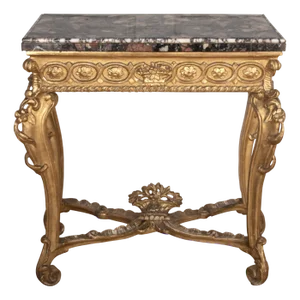 Giltwood & Marble Top Pier Table, 1780s