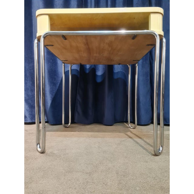 Vintage Tubular Card Table For Sale - Image 4 of 9