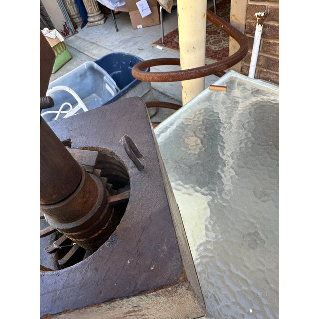 1970s Wooden Shelf Grinder Box For Sale - Image 11 of 11