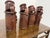 Chinese Antique Bamboo Hand Carved Basket Crab Decorative Brush Pots, Set of 4 For Sale - Image 4 of 12