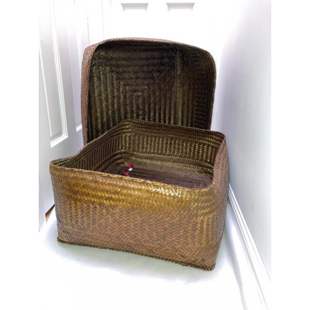 Vintage Wicker Venti Size Storage Box Philippines. Heirloom piece large storage box and / or coffee table.