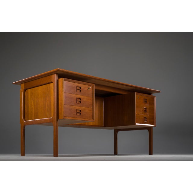 Danish Executive Desk in Teak by Erik Brouer for Brouer Møbelfabrik, 1960s For Sale - Image 10 of 18