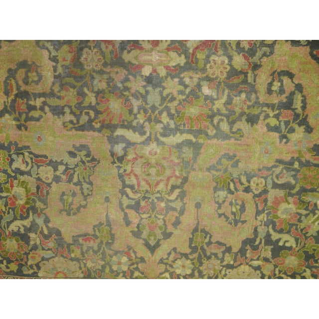 Green 19th Century Sultanabad Carpet Attributed to Ziegler and Co - 12'2" x 14'9" For Sale - Image 14 of 18