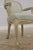 Paint Pair French Painted Finish Medallion Back Armchairs For Sale - Image 7 of 13