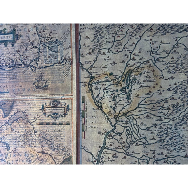 Hand-Colored Atlas Map of Gallia Narbonensis by Abraham Ortelius, 1600 For Sale - Image 12 of 18