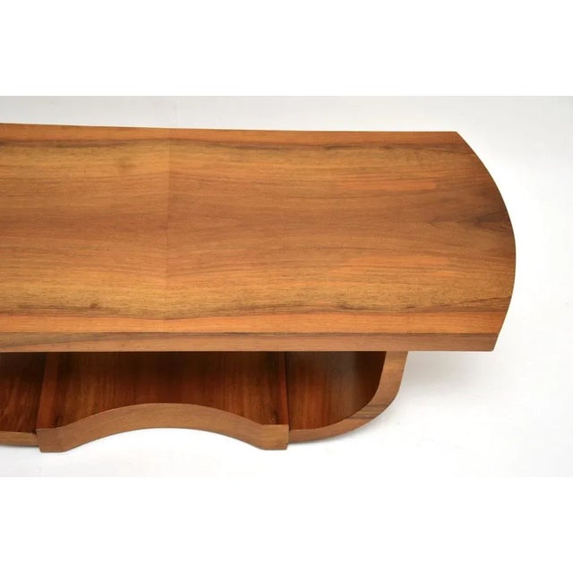 Wood Art Deco Walnut Coffee Table, 1920s For Sale - Image 7 of 9