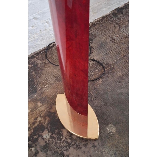 Mid-Century Modern Model 2591 Floor Lamp in Parchment from Aldo Tura For Sale - Image 3 of 18