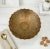 Dimensions: 9" W X 9" D X 5" H This vintage brass bowl is handcrafted by artisans using basic hand tools. Due to the...
