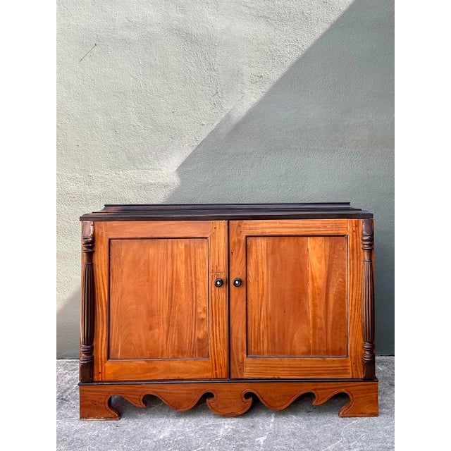 Vintage Double Door Column Sideboard For Sale In West Palm - Image 6 of 12