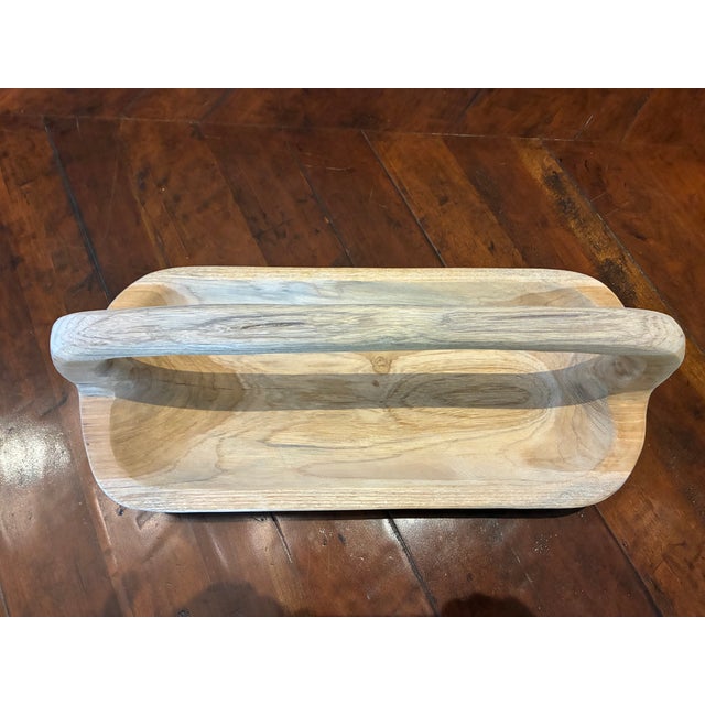 English Small Oblong Wooden Trug For Sale - Image 3 of 3