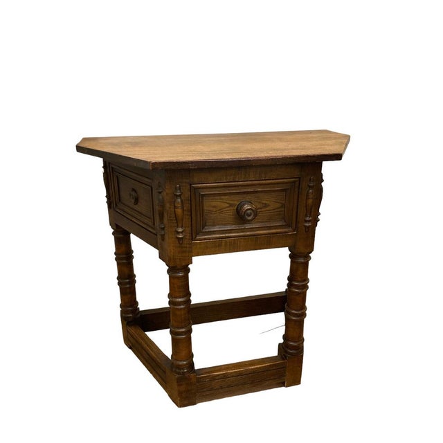 Gothic Style Oak Hall Table For Sale - Image 15 of 15