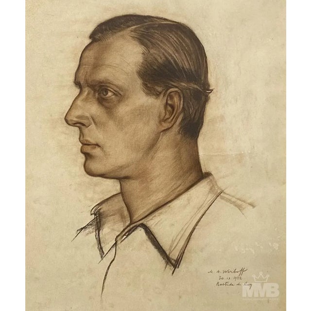 A great portrait of Russian grand duke Dmitri Palovich. Nephew to Tzar Nicholas II. Painted by prominent Ukrainian artist...