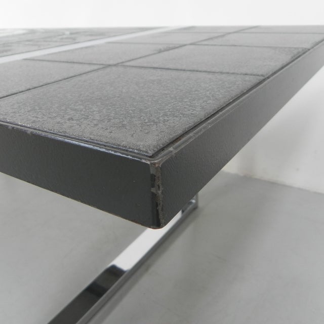Tile Table with Chrome Frame and Tiles from Belarti, 1970s For Sale - Image 13 of 18