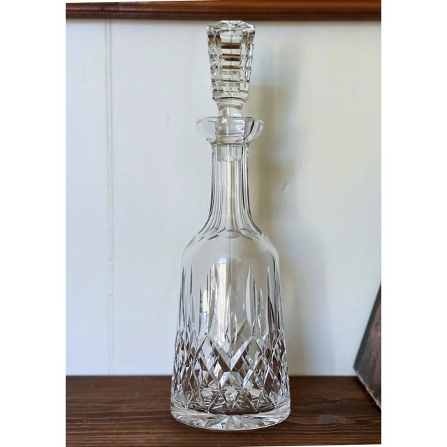 Elevate your home bar or tablescape with this stunning, authentic vintage Waterford Crystal Wine Decanter in the iconic...
