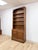 Farmhouse Handmade Pine Walnut Tone Bookcase Desk Drawers Cabinet Antique Style For Sale - Image 3 of 16