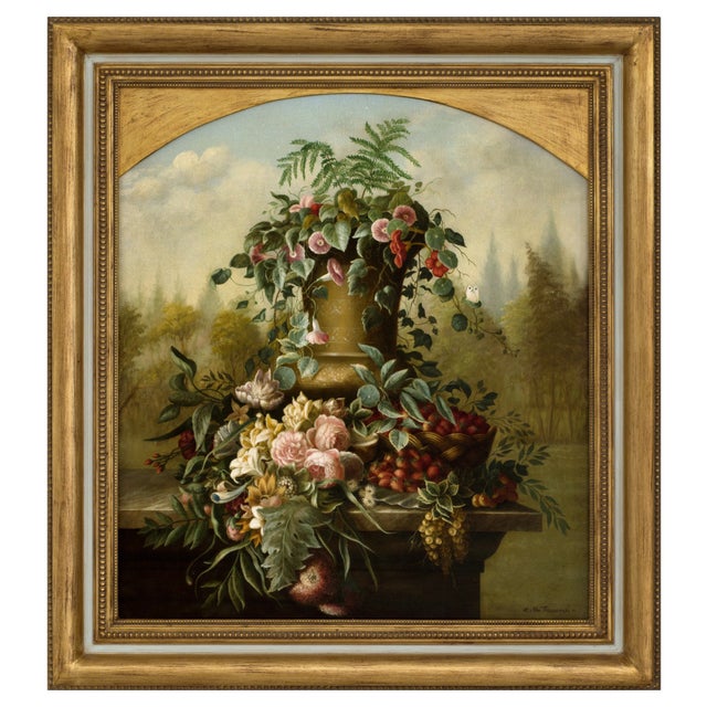 Carlo De Tommasi, Flowers, Oil on Canvas, 2018 For Sale