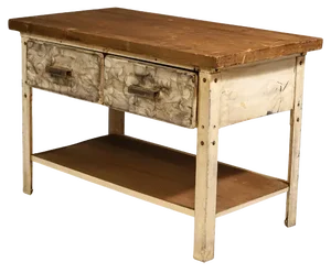 Industrial Iron Kitchen Table, Former Czechoslovakia, 1950s