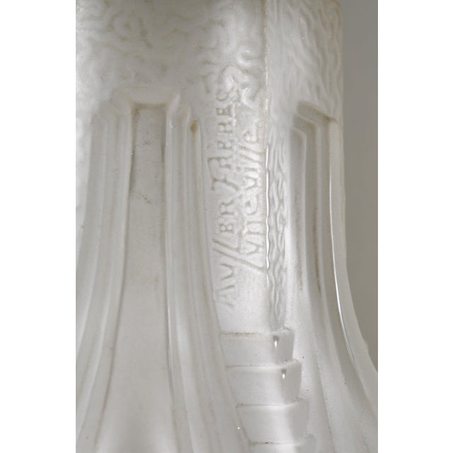 French Art Deco Table Lamp by Muller Freres & Cherrier Et Besnus 1920s France For Sale - Image 9 of 11