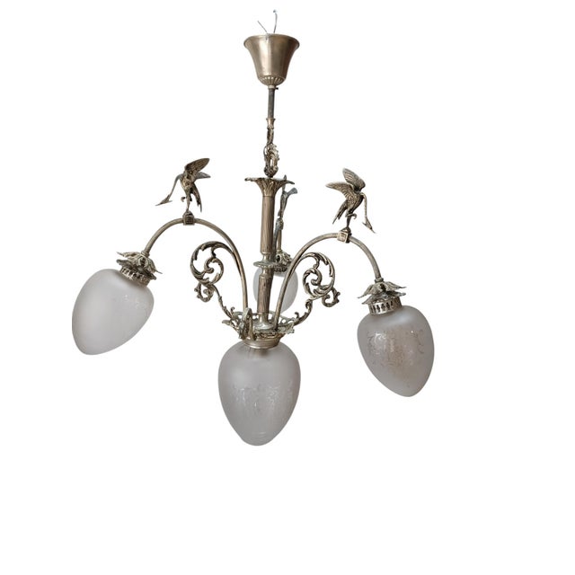 Vintage Art Deco Pendant Lamp, 1920s, in Very Good conditions. Designed 1920 to 1949 Up to 250V (Europe/UK Standard).The...