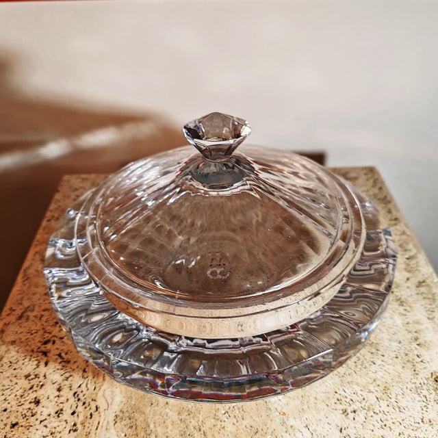 Candy Holder in Heavy Crystal by Antonio Imperatore, Italy, 1970s For Sale - Image 4 of 8