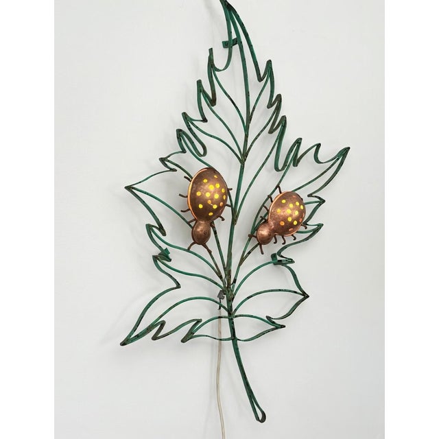 Mathieu Matégot Leaf Sconce in the style of Mathieu Mategot, 1950s For Sale - Image 4 of 8