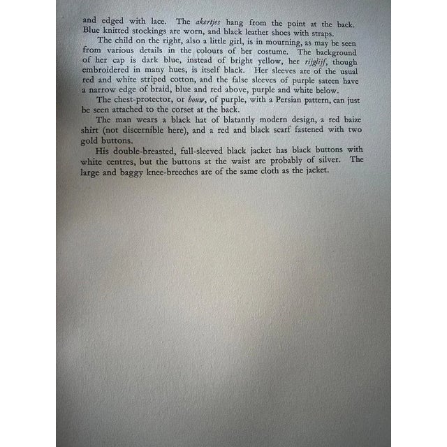 Blue Gratiane de Gardilanne and Elizabeth Whitney Moffatt, Traditional Dutch Costume from Marken Men and Children in Festive Dress, 1932, Print For Sale - Image 8 of 10