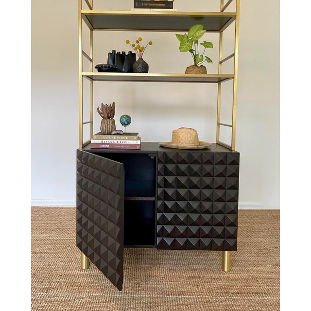 Sabin Rexford Cabinet with Brass Bookshelf For Sale - Image 10 of 12