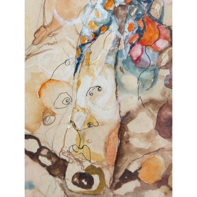 1970s Vintage Expressionist Painting, Signed by Artist For Sale - Image 5 of 11
