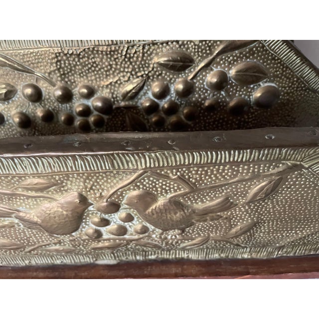 Repoussé Copper Letter Holder, 1890s For Sale - Image 6 of 9