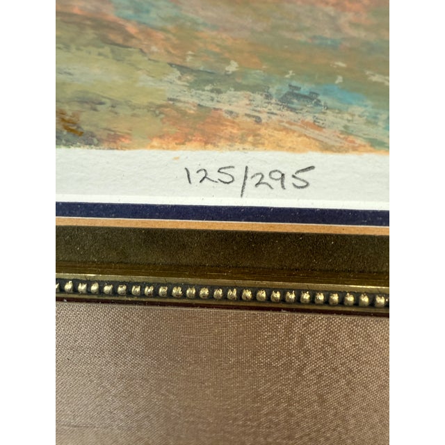 Henri Plisson "Rowing" Limited Edition 125 of 295 Lithograph, Signed + Framed For Sale - Image 4 of 12