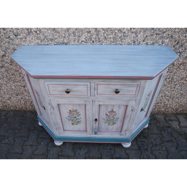 Vintage Lacquered Corner Sideboard. 1990s For Sale - Image 10 of 16