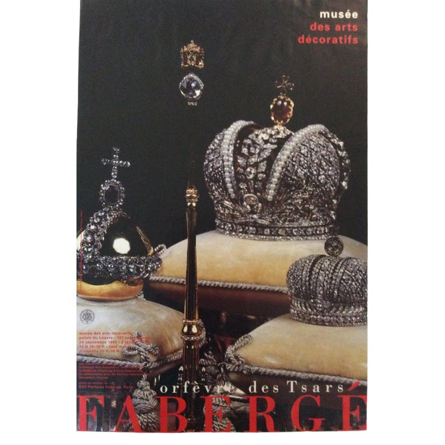 1990s Musée Des Arts Decoratifs Faberge Imperial Fantasies Poster For Sale