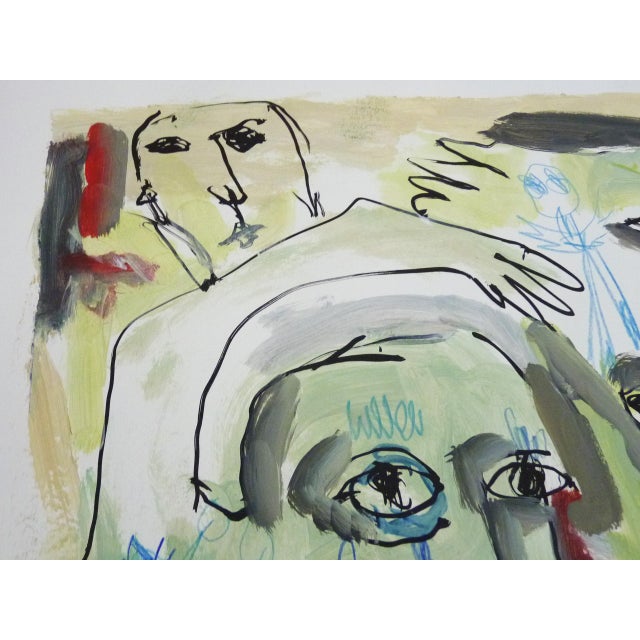 Kabian, 1980s, Paint & Paper For Sale - Image 4 of 10