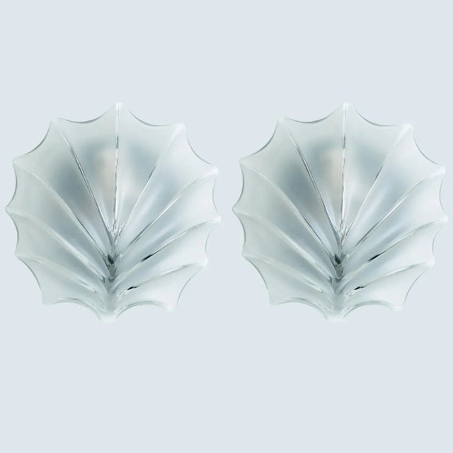 Leaf Shaped Glass Wall Lights, 1970s, Set of 2 For Sale - Image 17 of 18