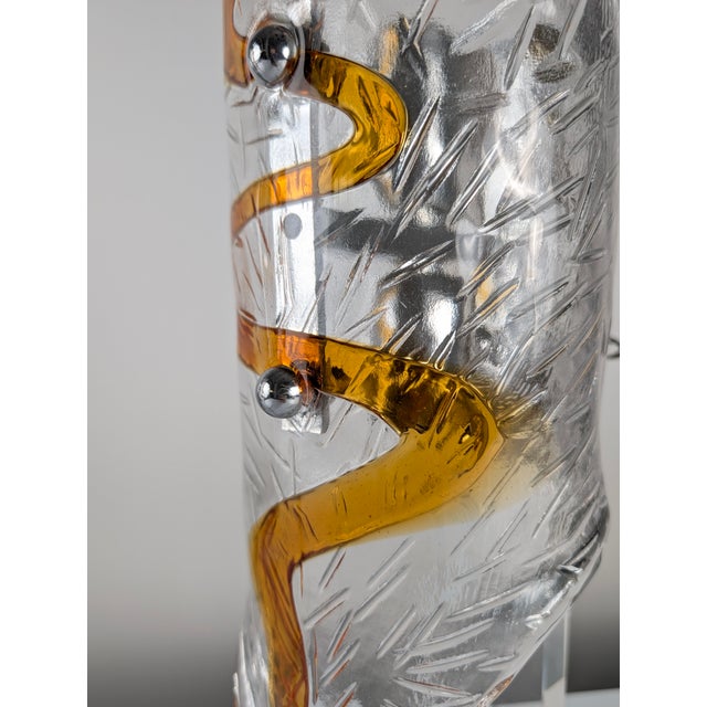 Murano Glass Sconces by Toni Zuccheri for Mazzega, Italy, 1970s, Set of 2 For Sale - Image 7 of 9