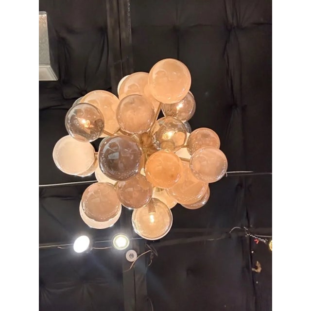 Metal Murano Multi-Color Cloud Chandelier For Sale - Image 7 of 7